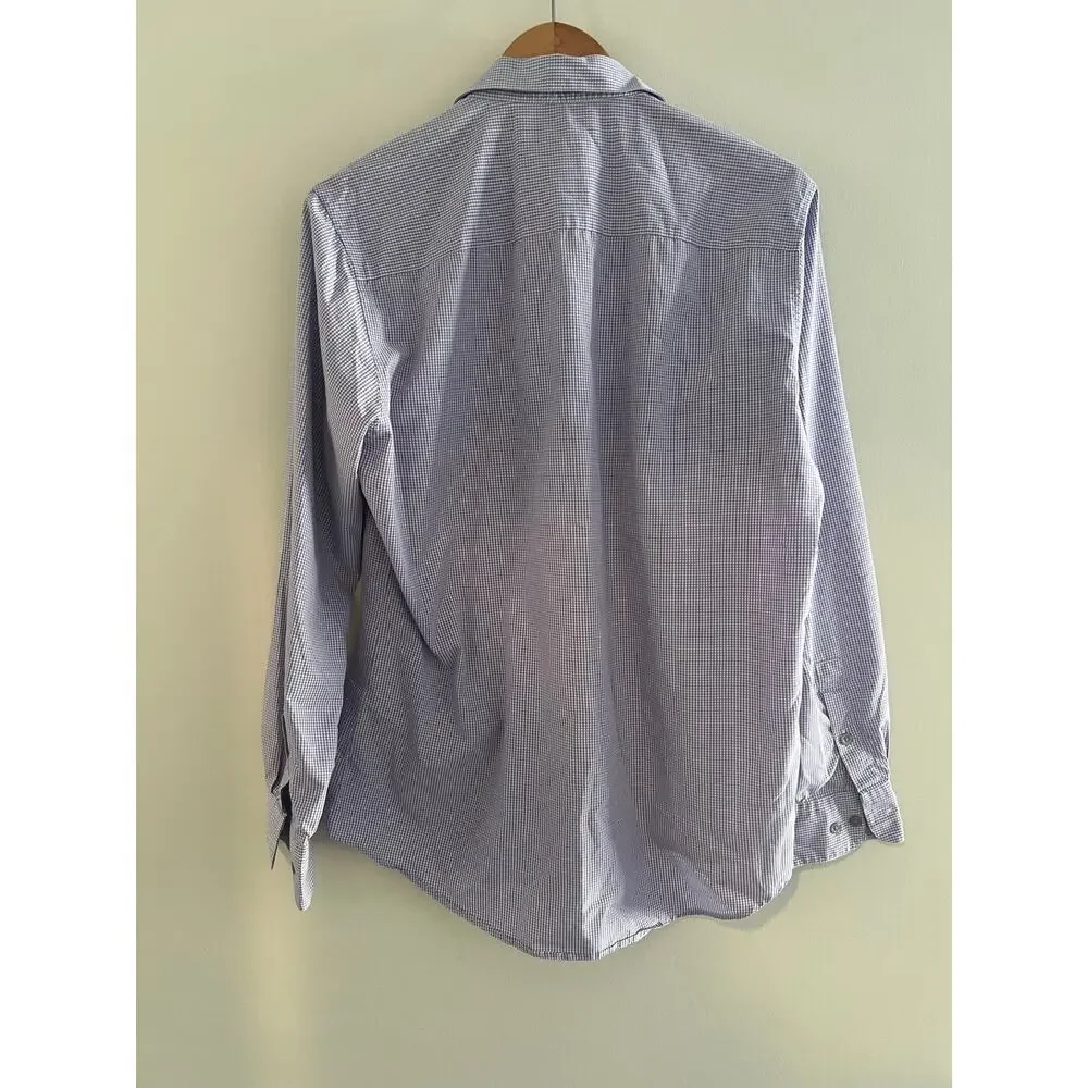 Alfani fitted performance men’s casual button-down dress shirt purple 15.5 34 35